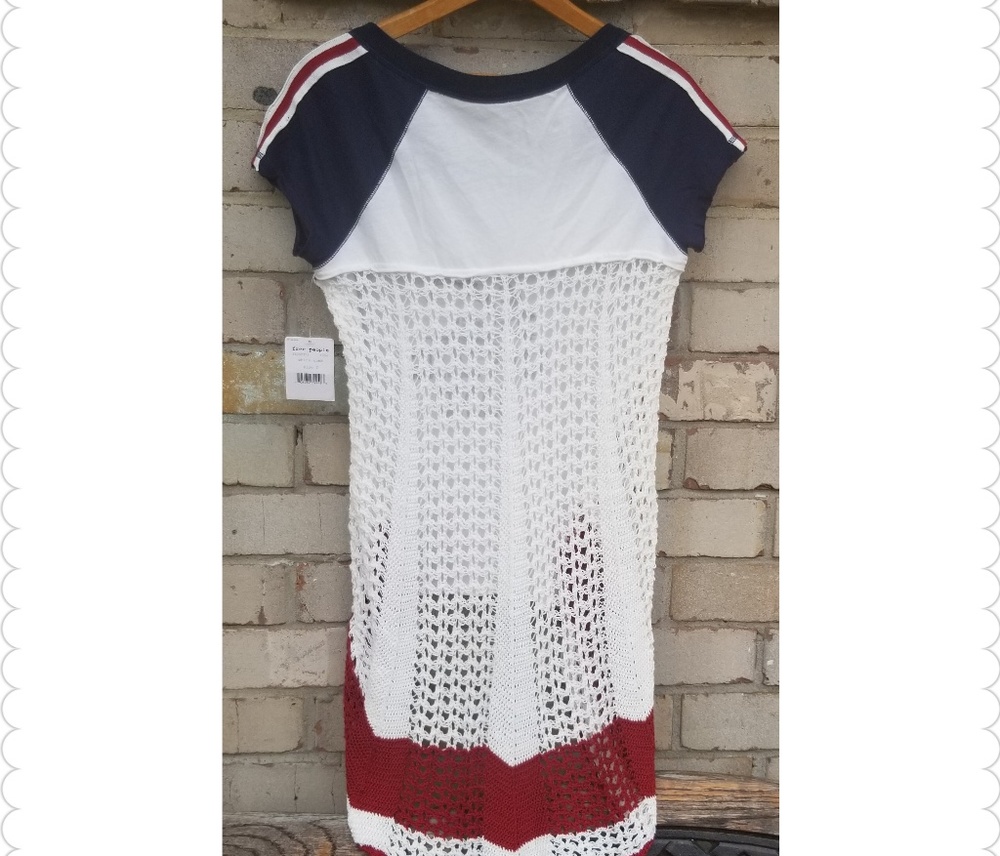 SOLD FP Mustang Band Crocheted Back Tee - Picture 5 of 7